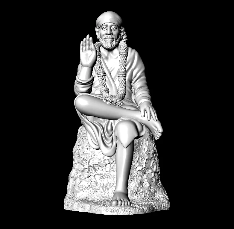 Shirdi Sai Baba Statue 3D print model