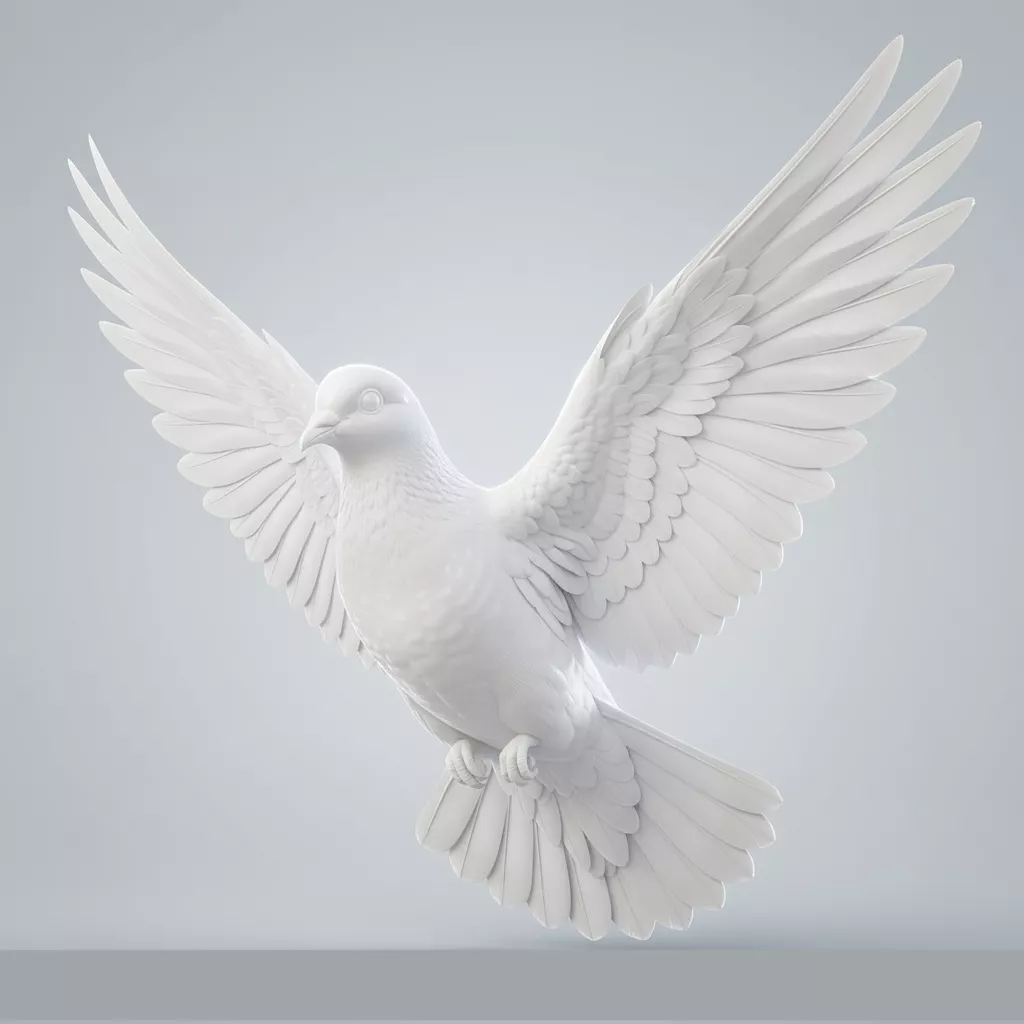 dove flying printable 3D print model