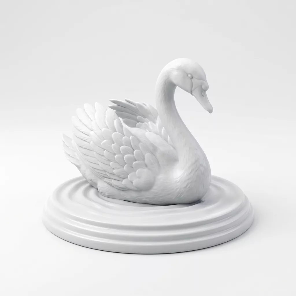 swan printable 3D print model