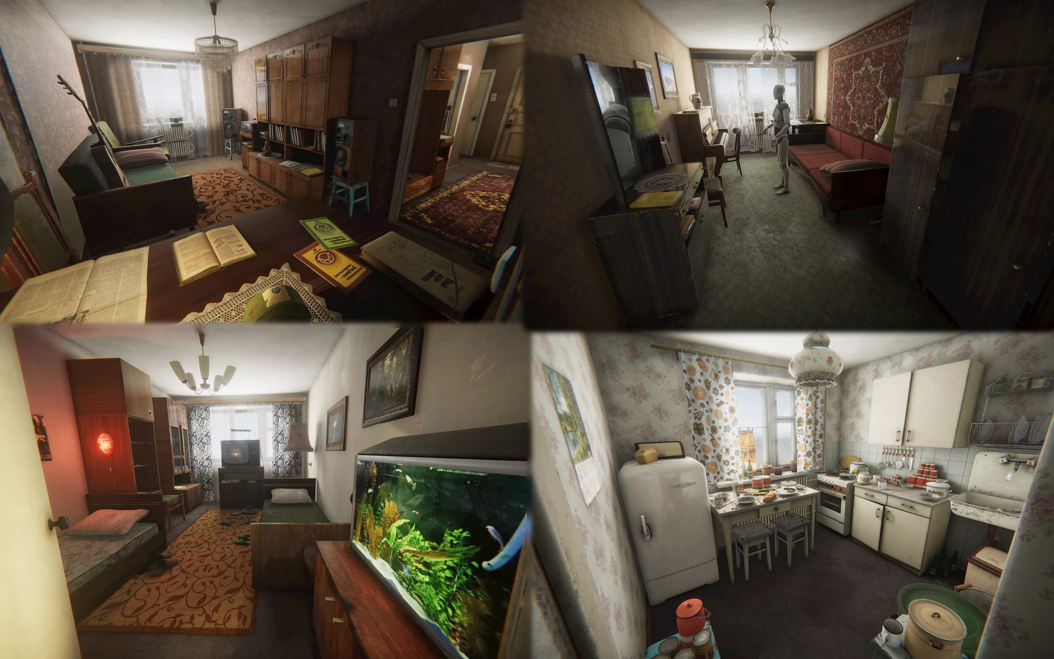 Old Soviet Apartment vol 1 Low-poly 3D model