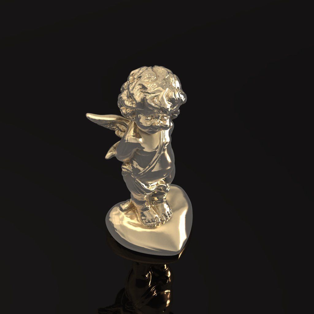 Gold Angel 034 3D print model_2