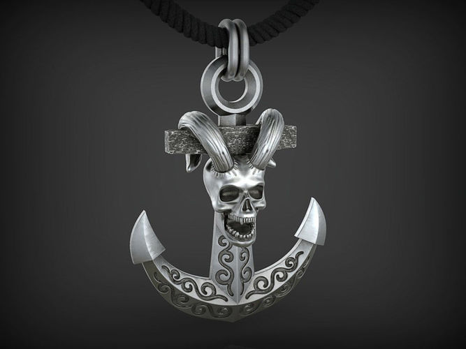 Pendant Sea Devil STL 3D print model