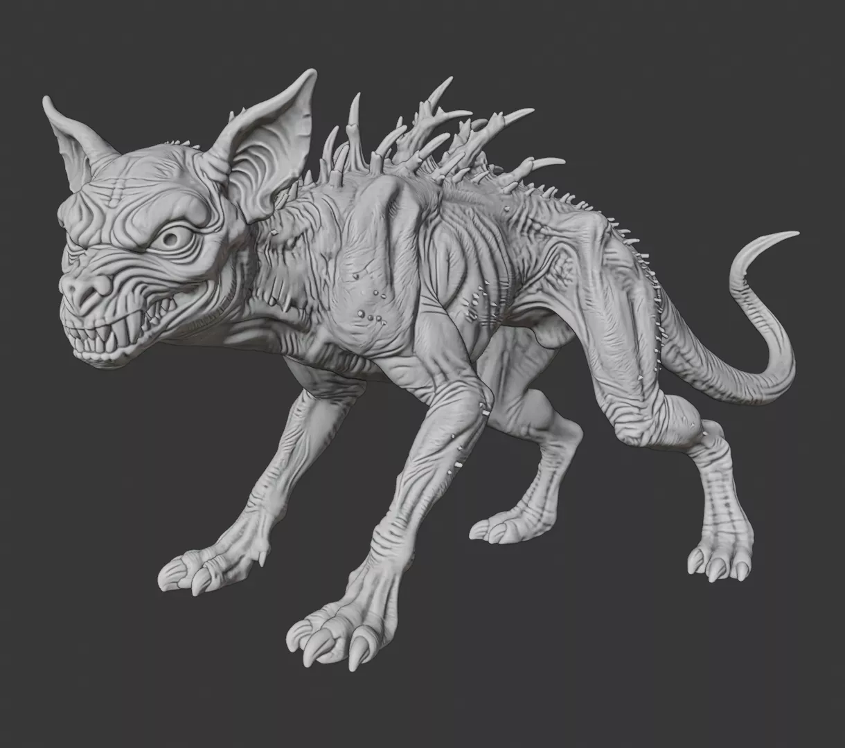 Chupacabra Figurine Cryptid Monster 3D Model Printable 3D print model