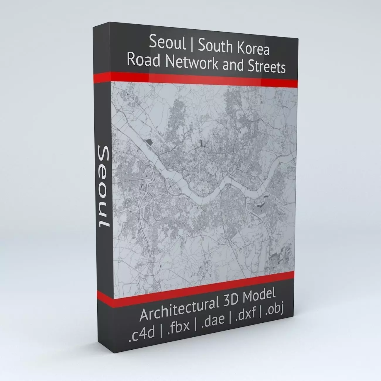 Seoul Road Network and Streets 3D model_0