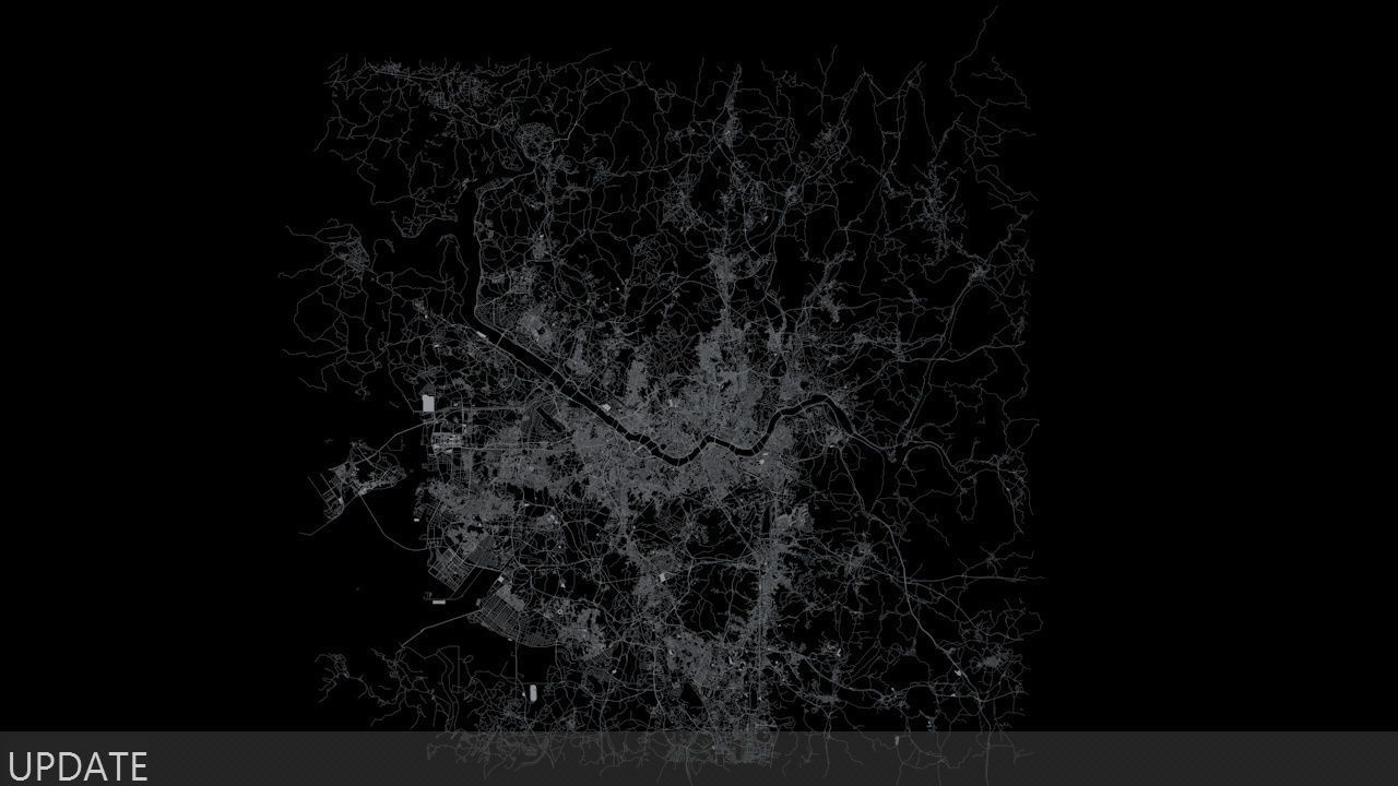 Seoul Road Network and Streets 3D model_7