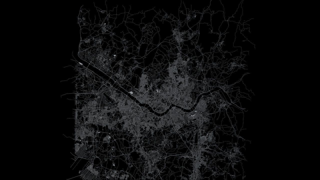 Seoul Road Network and Streets 3D model_6