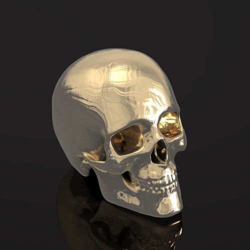 Human skull 047  3D print model