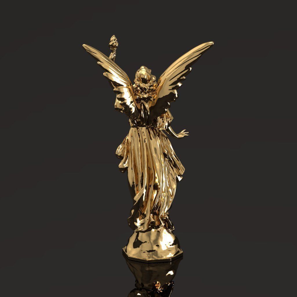 Goddess of victory Nika 050 3D print model_1