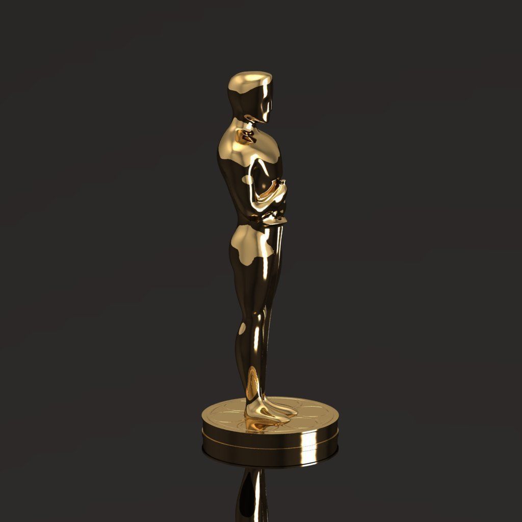 Oscar statuette 051 3D print model_1
