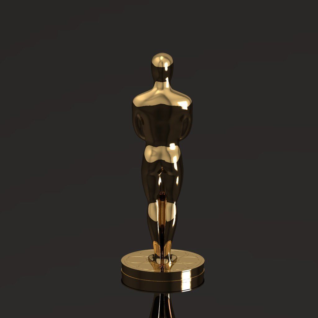 Oscar statuette 051 3D print model_2