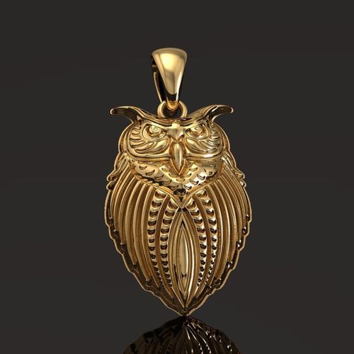 Pendant Owl 052 3D print model