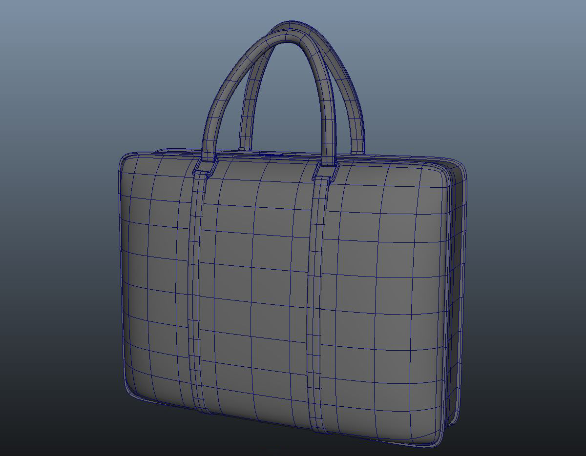 Ladies Handbag Low-poly 3D model_4
