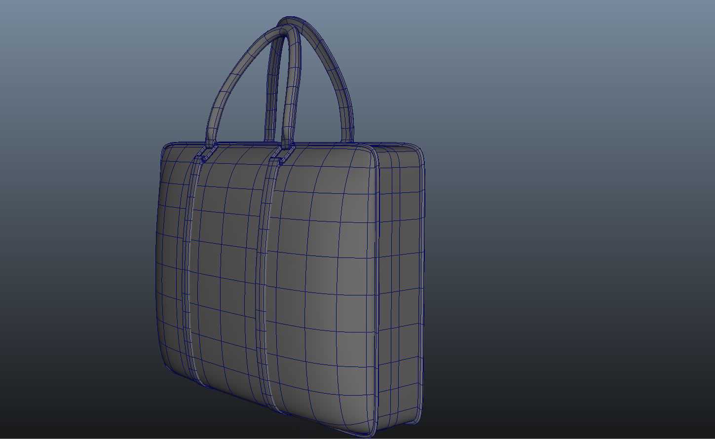 Ladies Handbag Low-poly 3D model_6