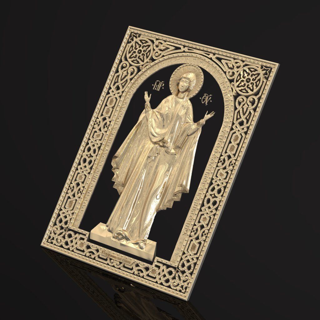 Russian icon 3D print model_1