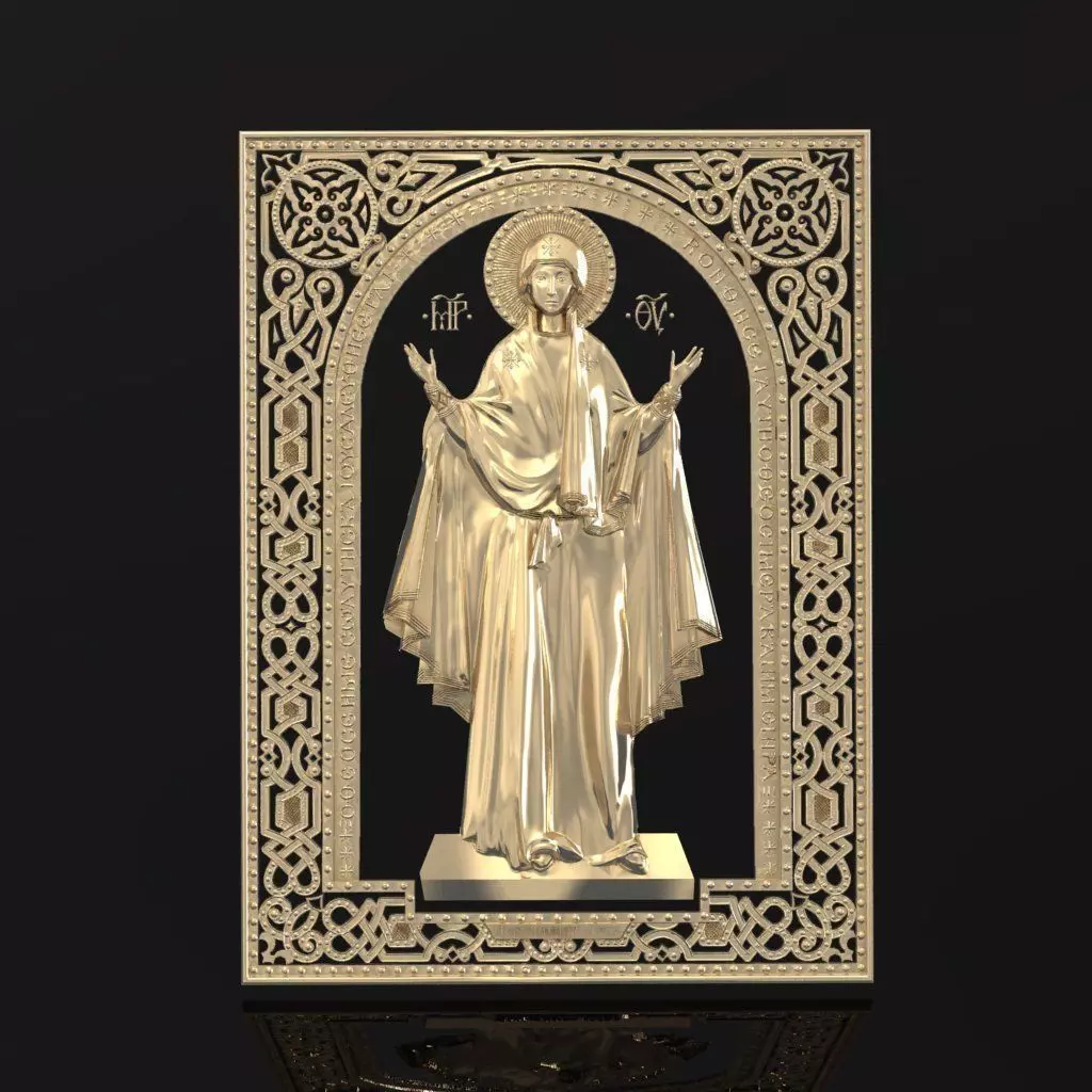 Russian icon 3D print model_0