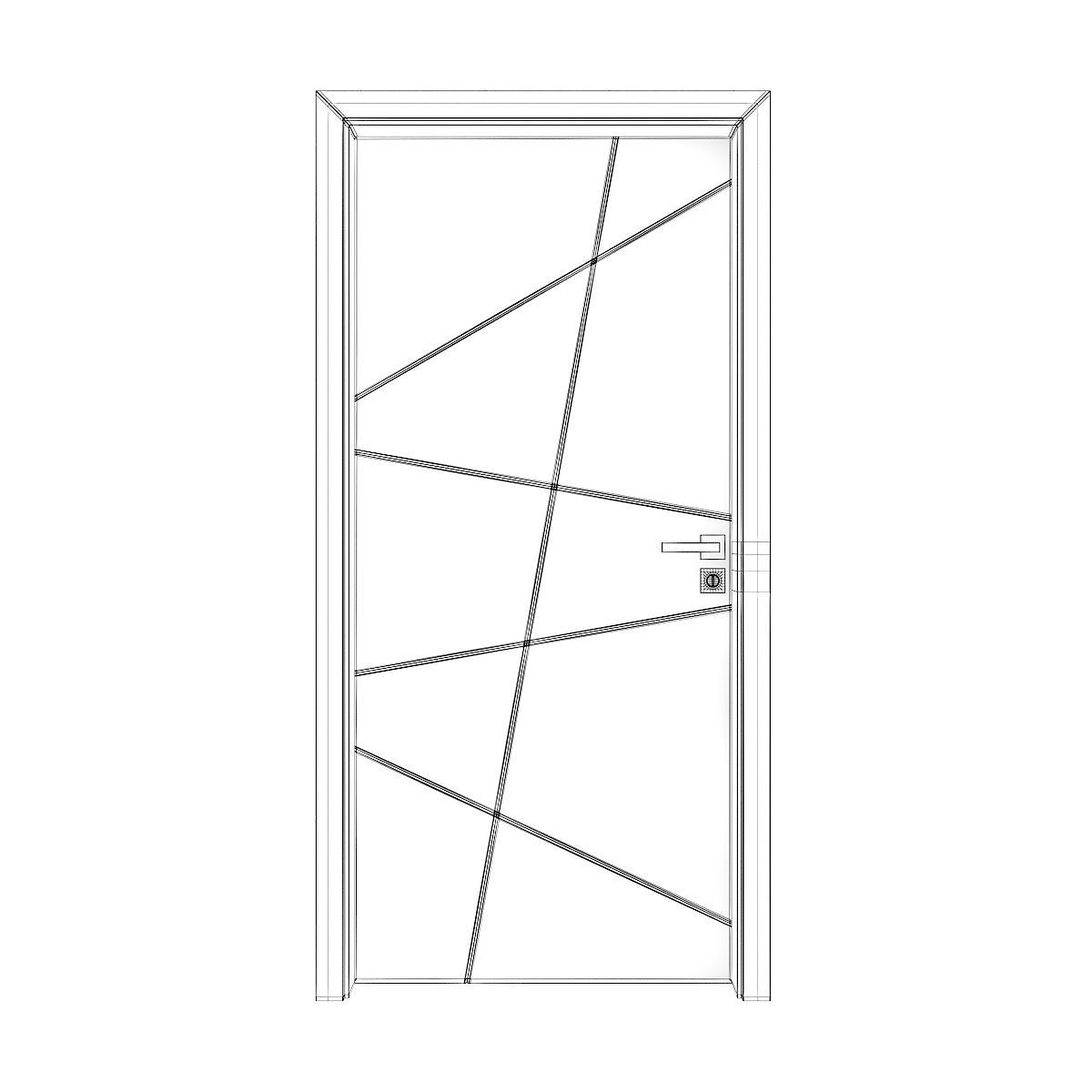 Grey Door 2 3D model_4