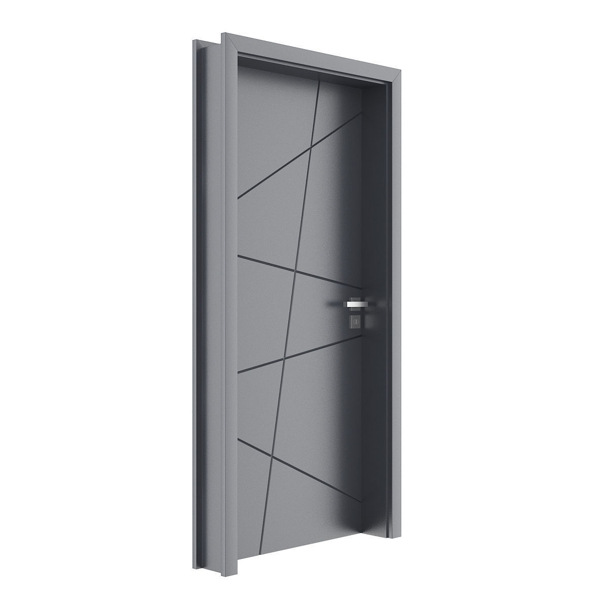 Grey Door 2 3D model_1