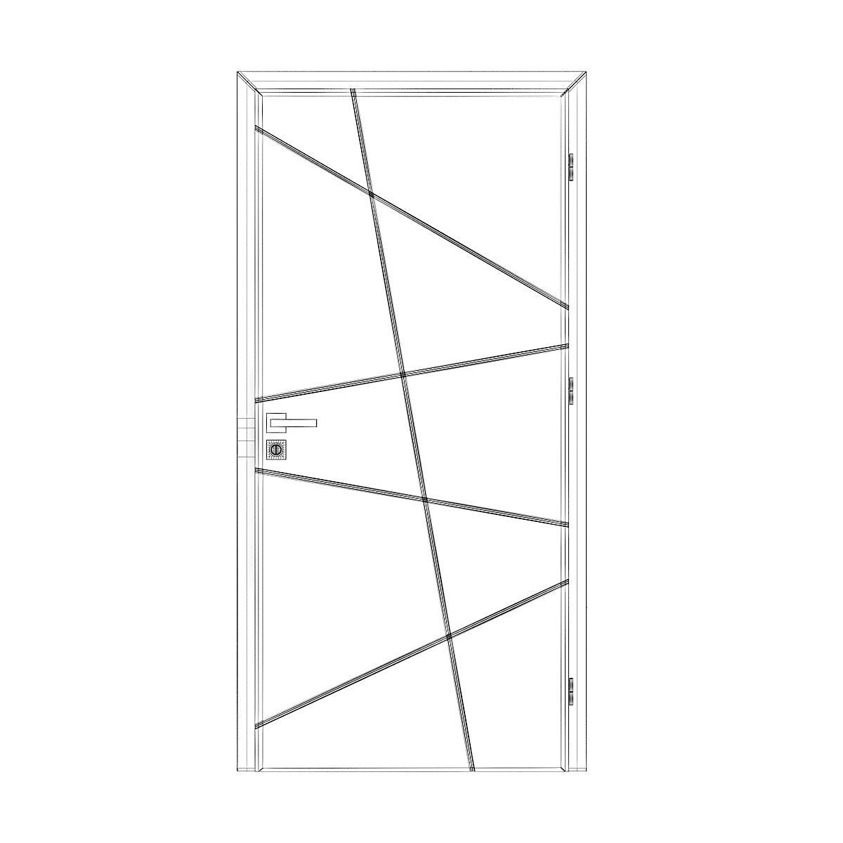 Grey Door 2 3D model_6