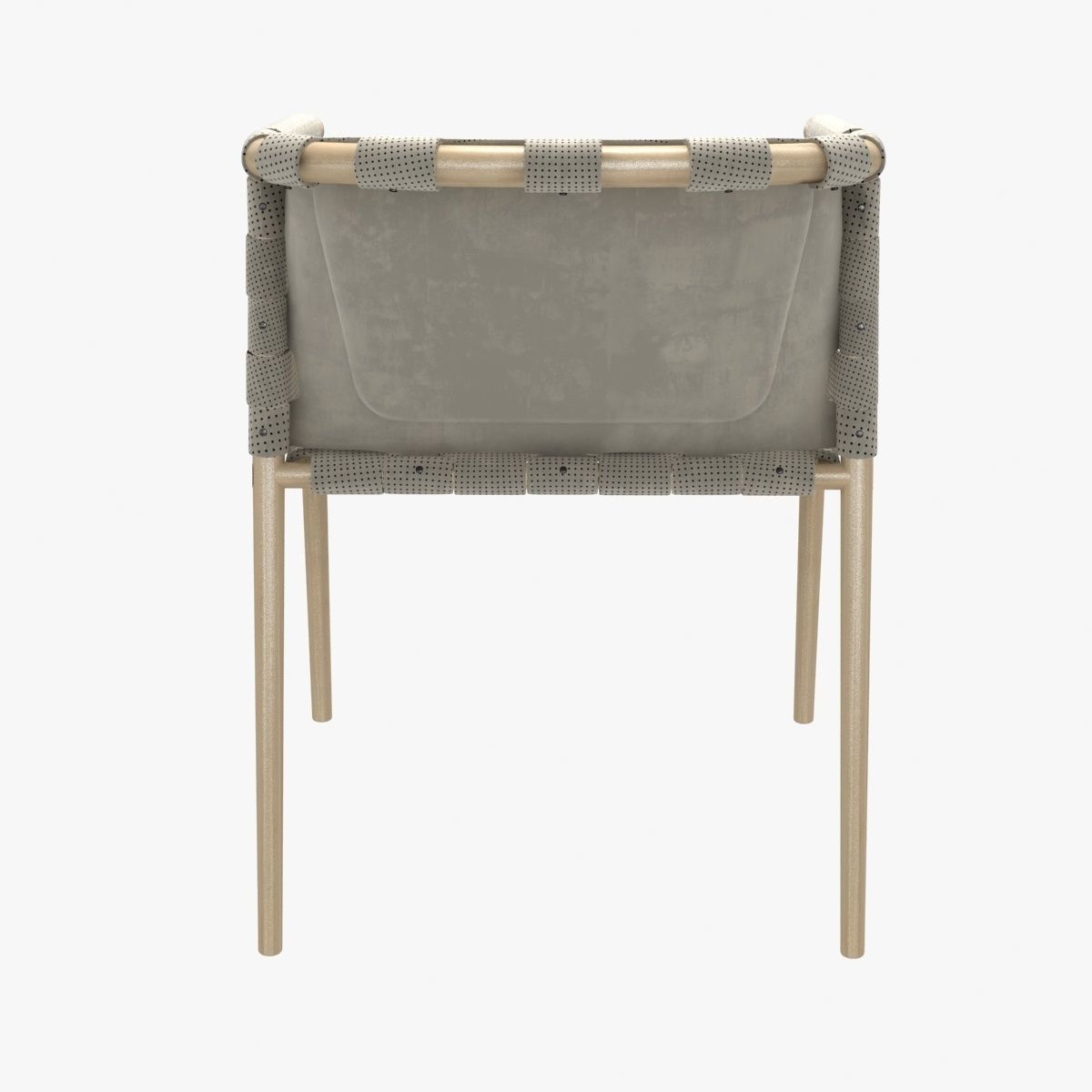 cargo dining occasional chair by benjamin hubert for  la espada 3D model_1