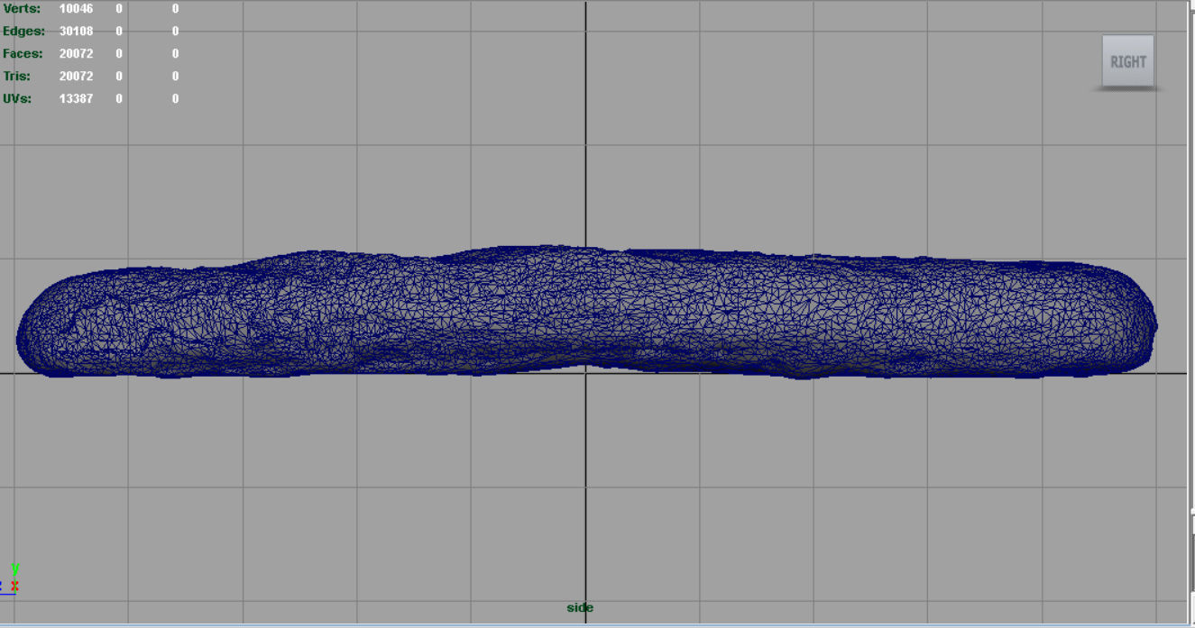 Loaf of bread Low-poly 3D model_10