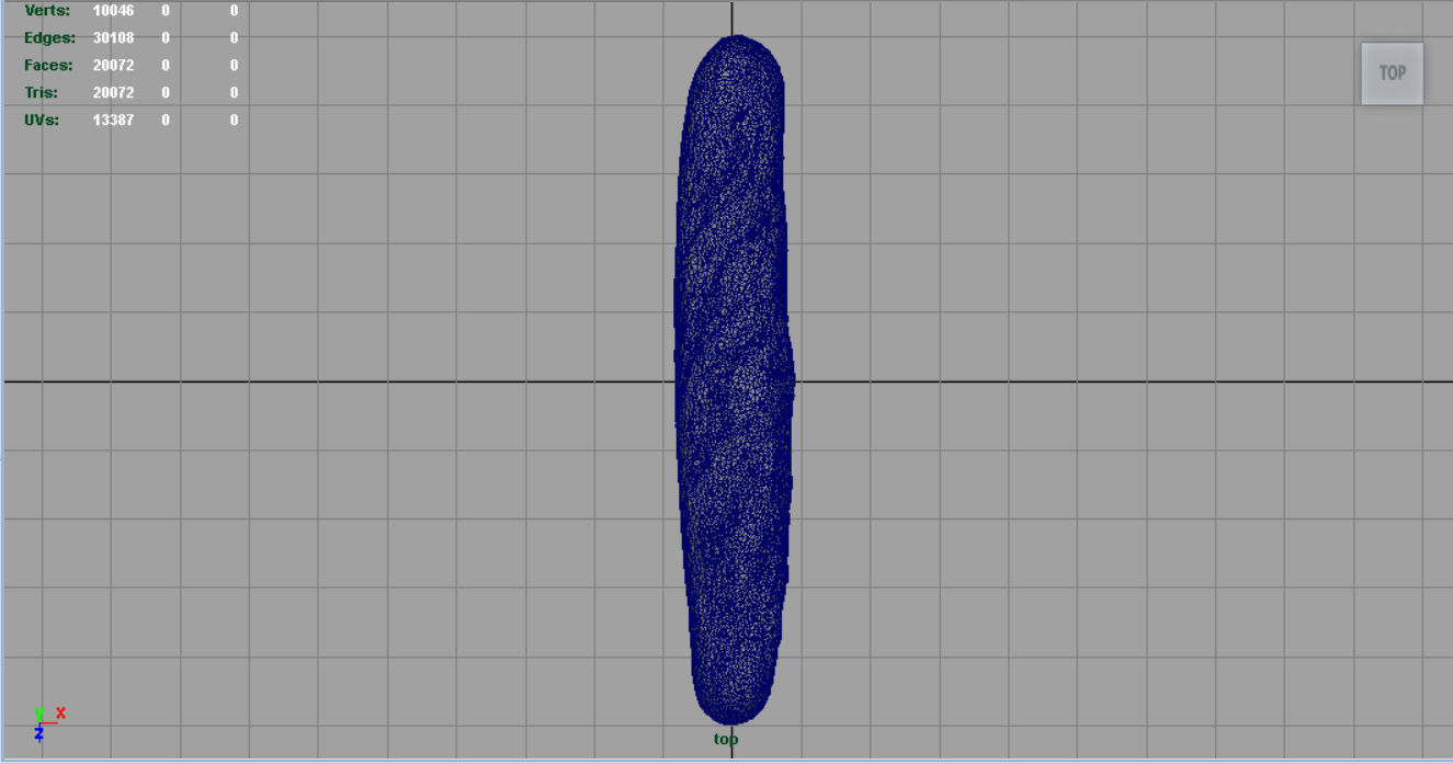 Loaf of bread Low-poly 3D model_8