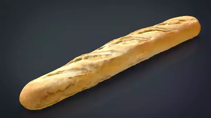 Loaf of bread Low-poly 3D model