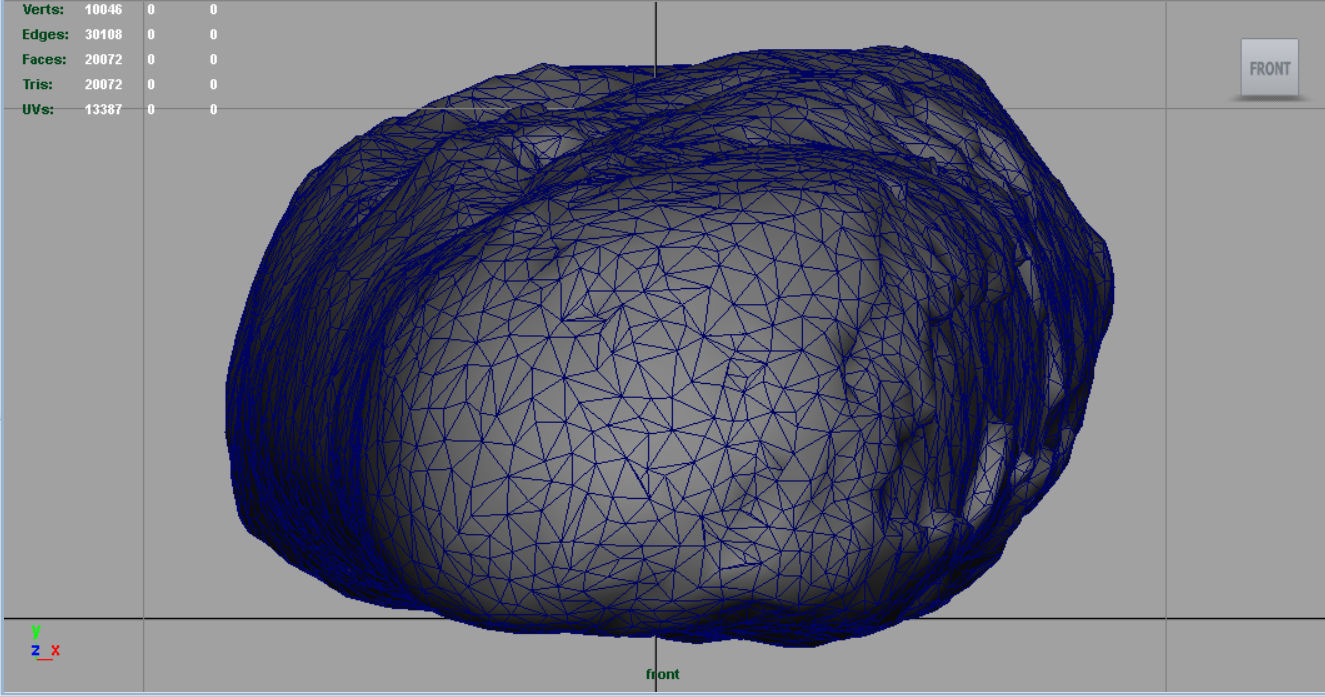 Loaf of bread Low-poly 3D model_9