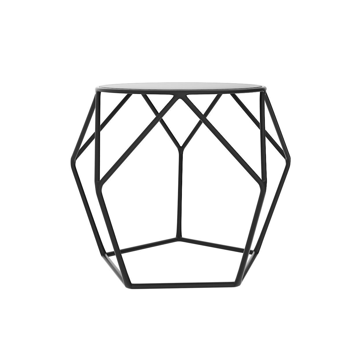 Modern Stool 3D model_2