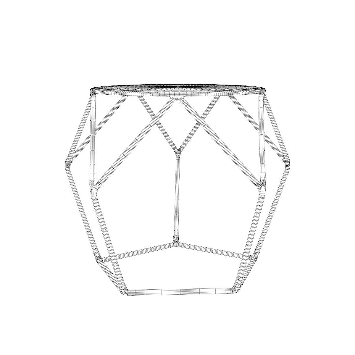 Modern Stool 3D model_6