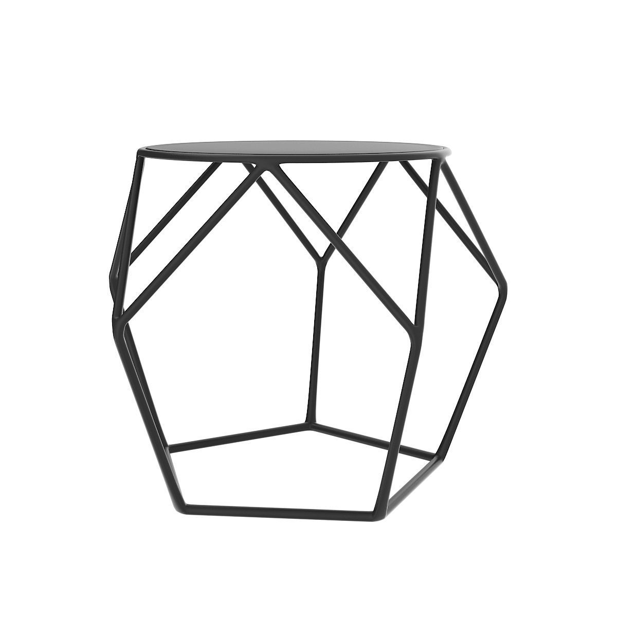 Modern Stool 3D model_1