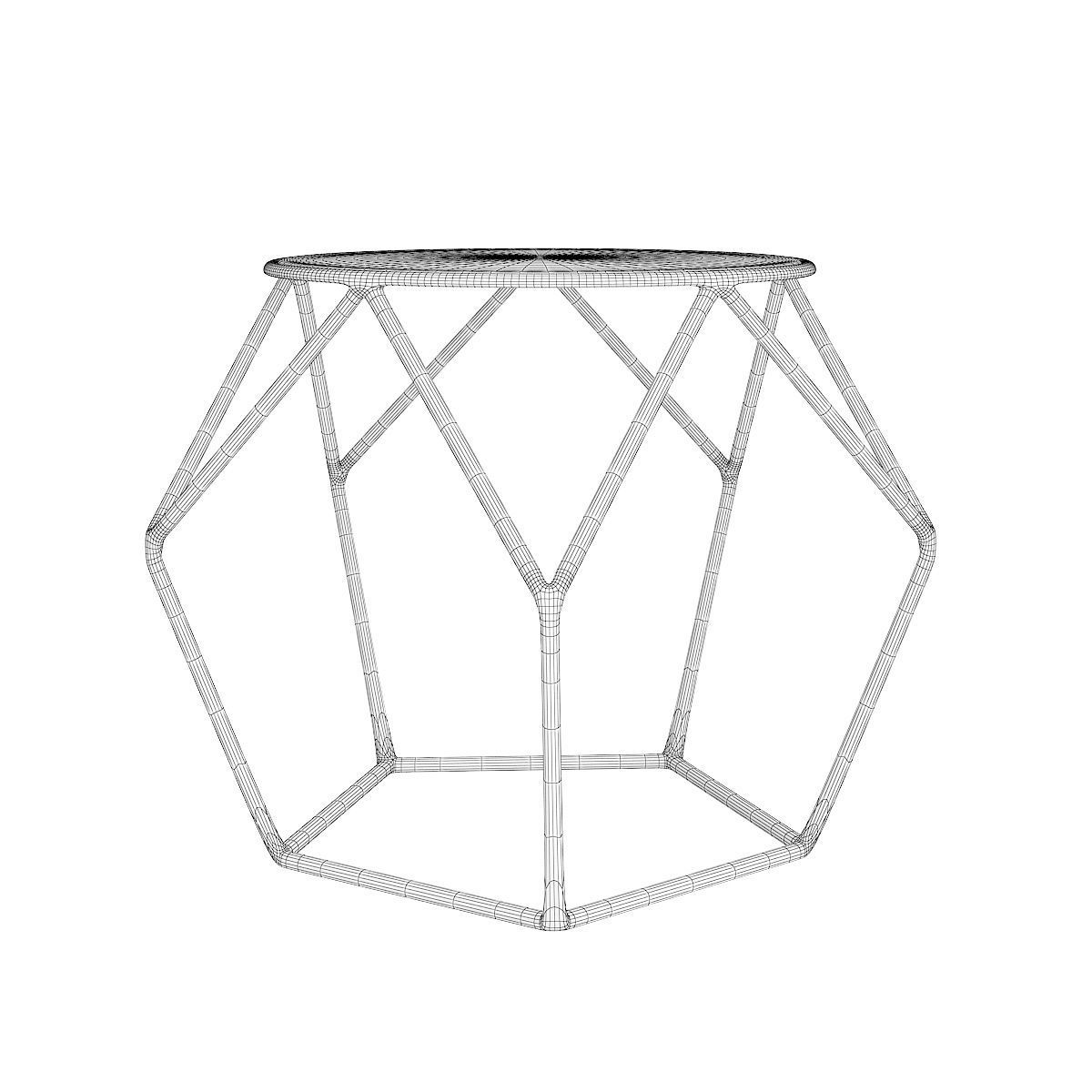 Modern Stool 3D model_4
