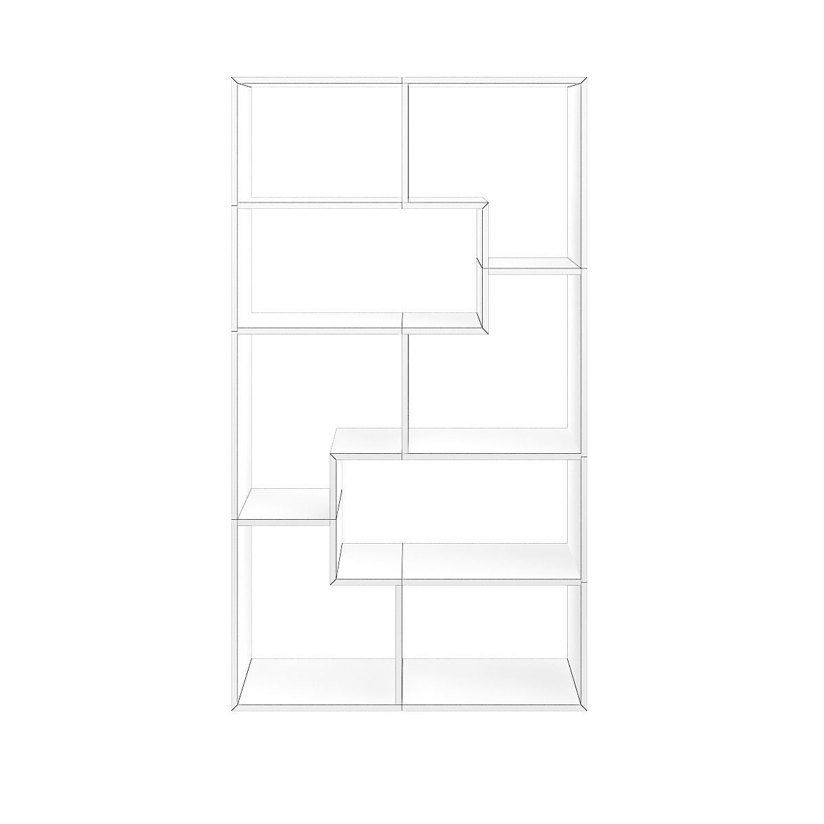 Bookstand bookcase - cherry 3D model_4