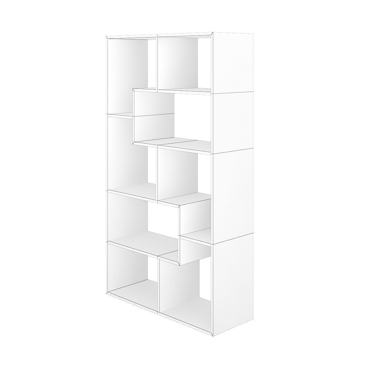 Bookstand bookcase - cherry 3D model_7