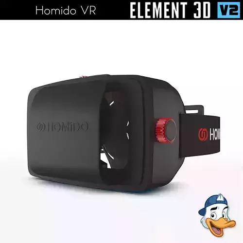 Homido VR for Element 3D 3D model