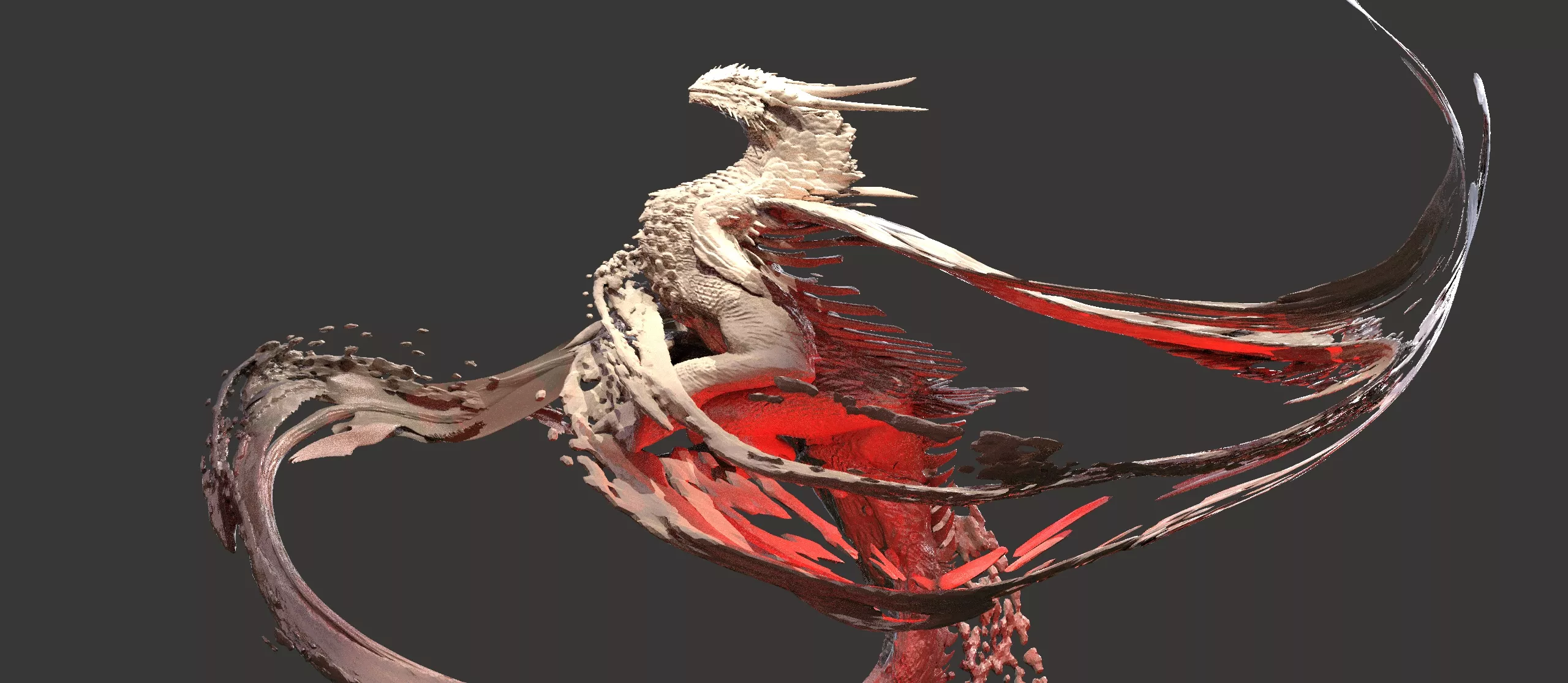 Heaven and hell sculpture battle 6 3D model