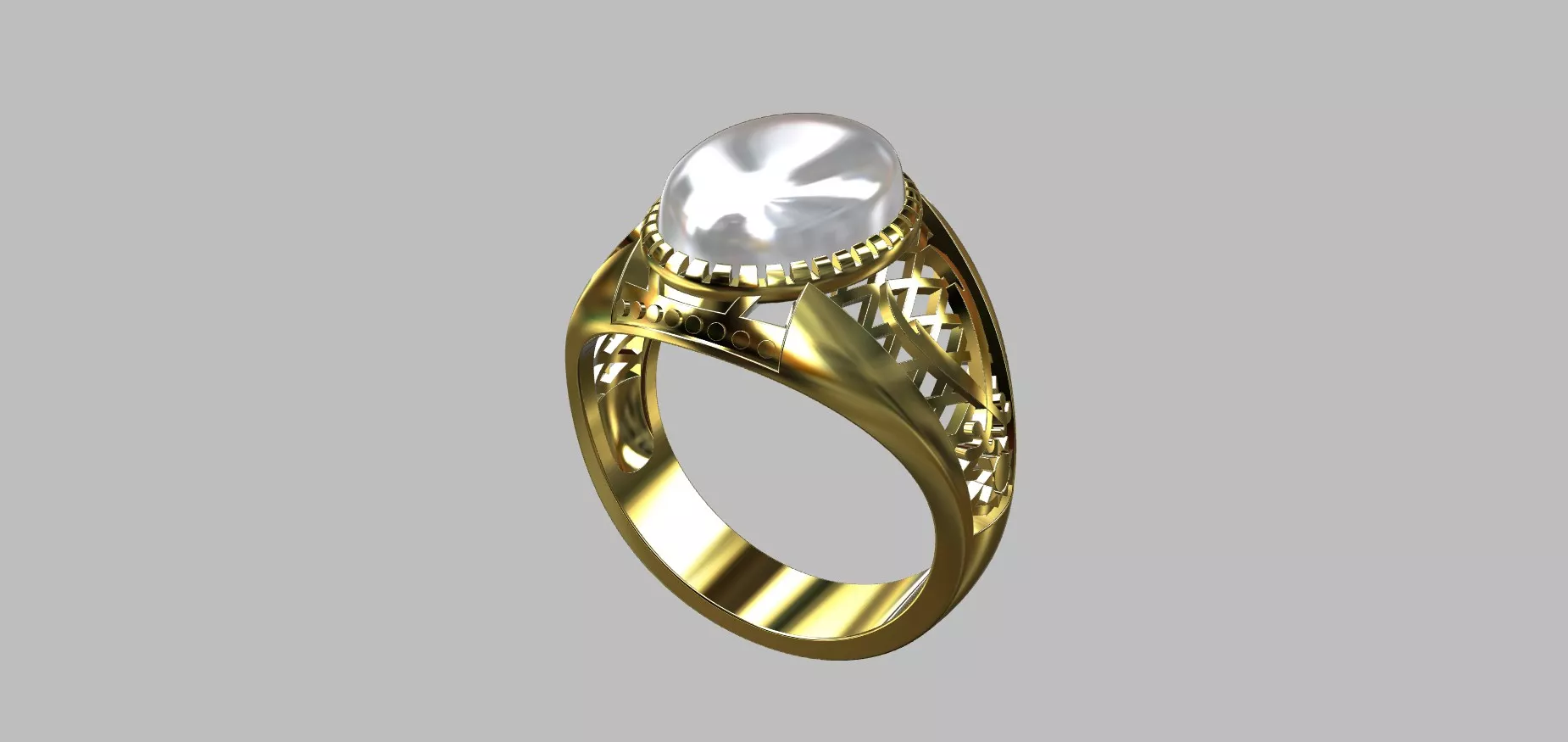 Cabochon Ring 11 88x15 89mm Size 31 Free 3D print model