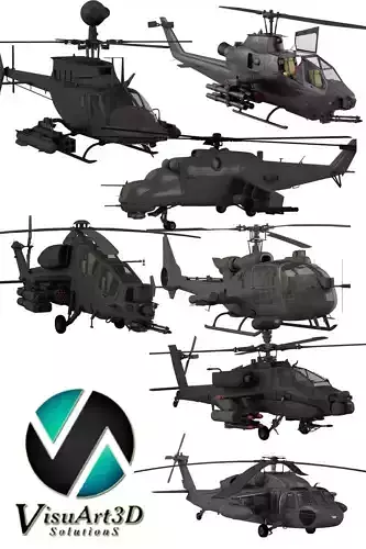Military helicopter collection