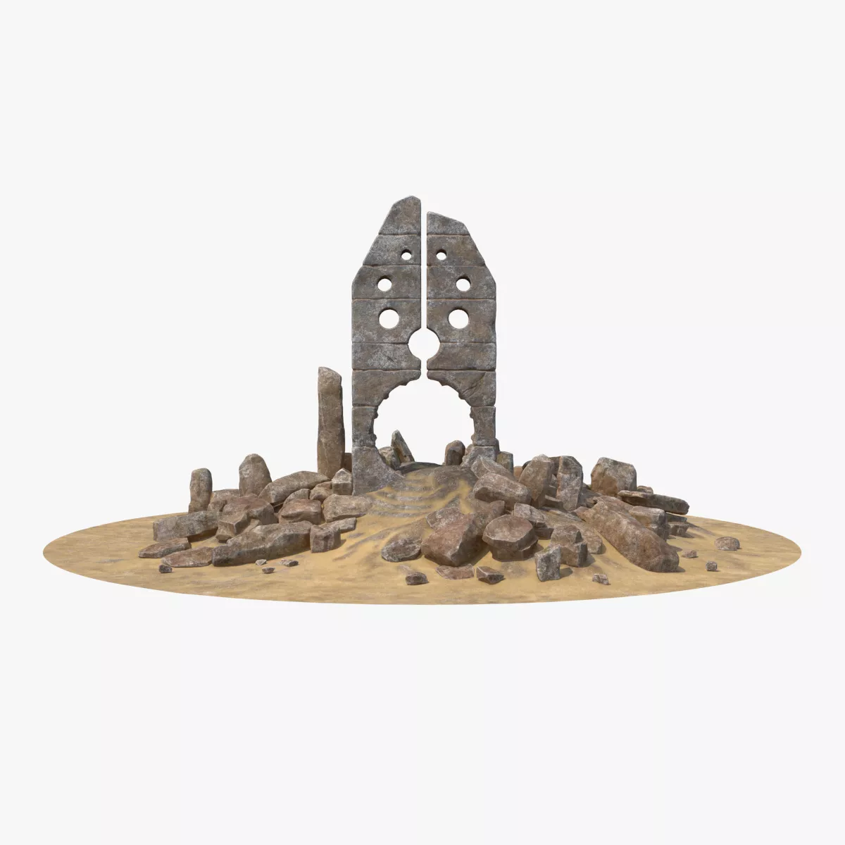 Stargate Low-poly 3D model