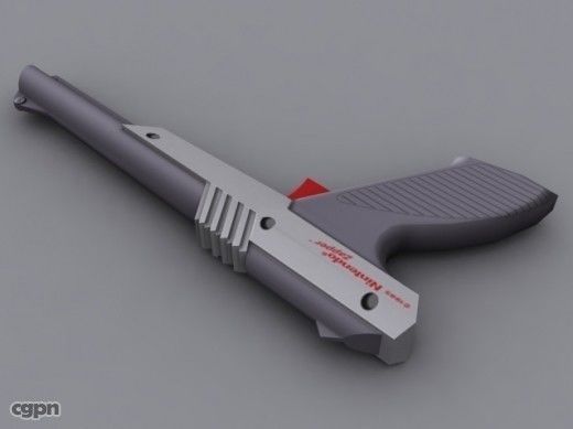 Nintendo Zapper Low-poly 3D model_3