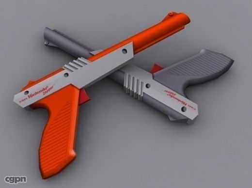 Nintendo Zapper Low-poly 3D model_4
