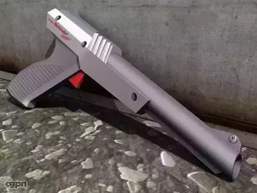 Nintendo Zapper Low-poly 3D model