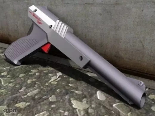 Nintendo Zapper Low-poly 3D model_0