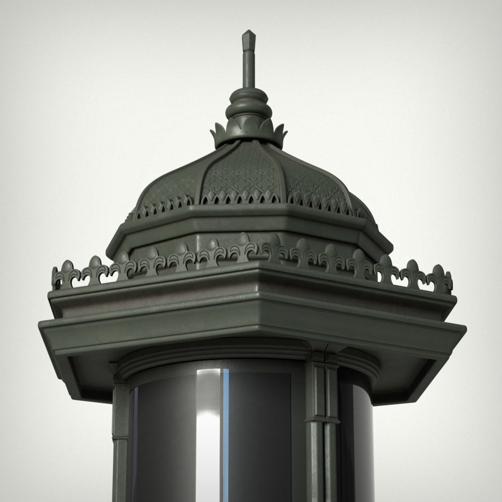 Morris Advertising Column 3D model_2