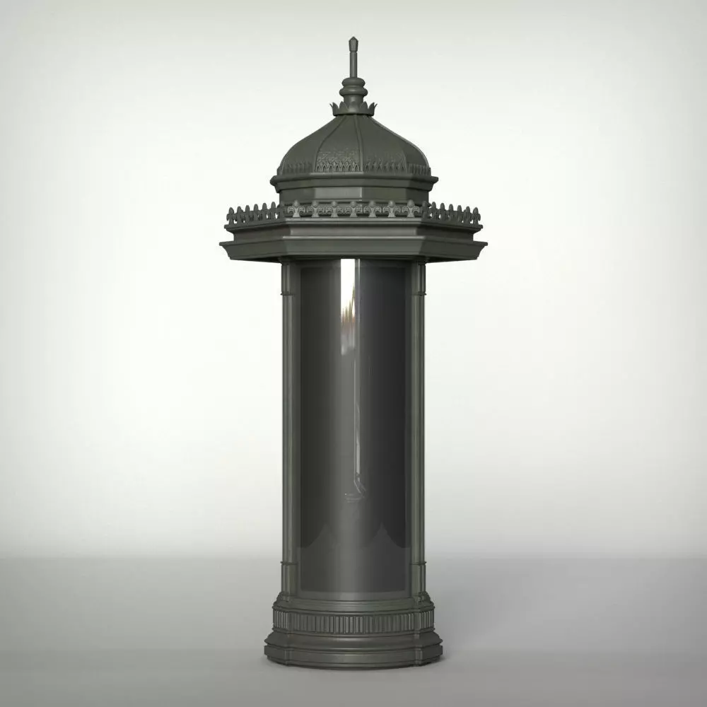 Morris Advertising Column 3D model_0