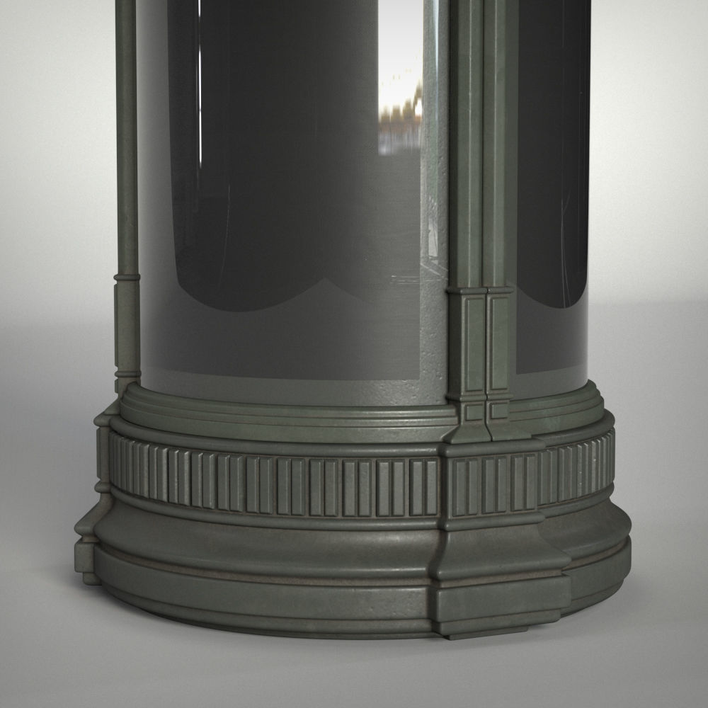 Morris Advertising Column 3D model_3