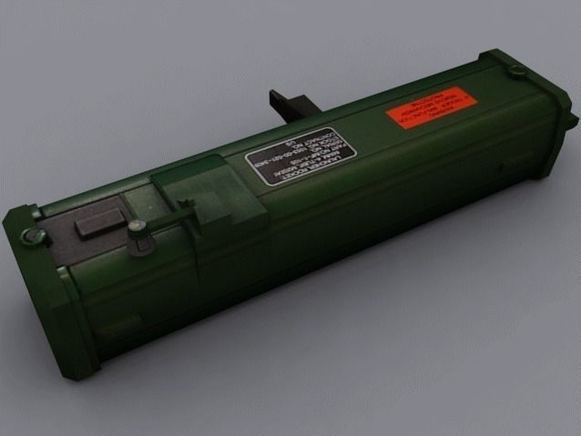 M202A1 FLASH Low-poly 3D model_5