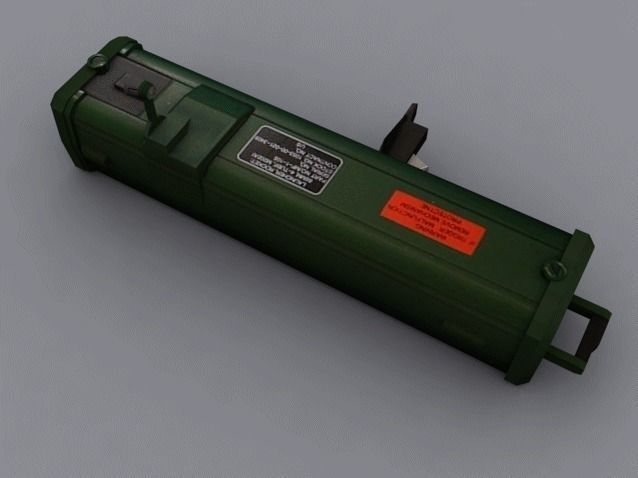 M202A1 FLASH Low-poly 3D model_3