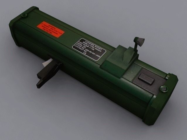 M202A1 FLASH Low-poly 3D model_4