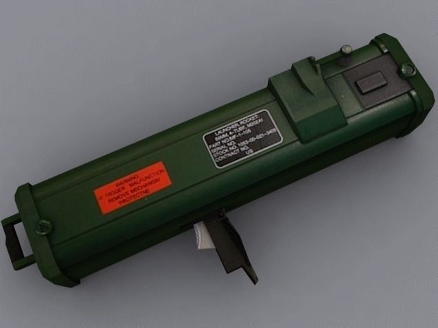 M202A1 FLASH Low-poly 3D model_1