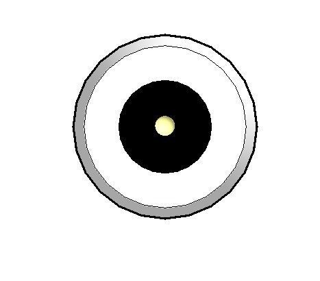 Black lacquer Paloma table lamp h69 cm Low-poly 3D model_5